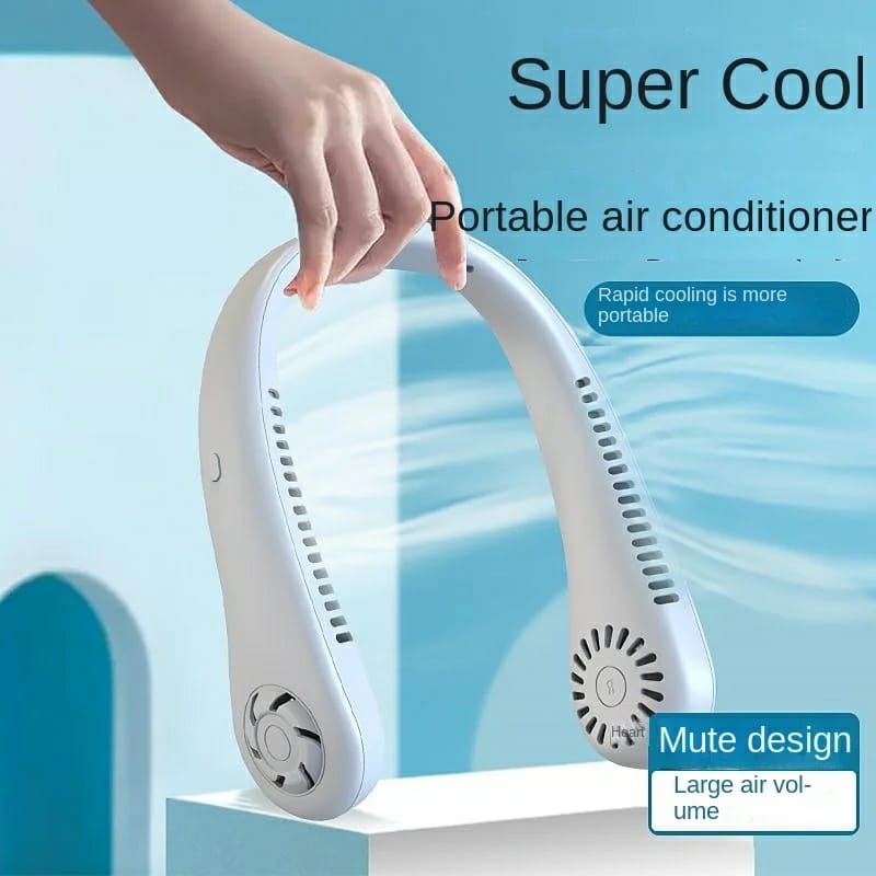 USB Rechargeable Neck Fan | 3 Modes Fan Speed