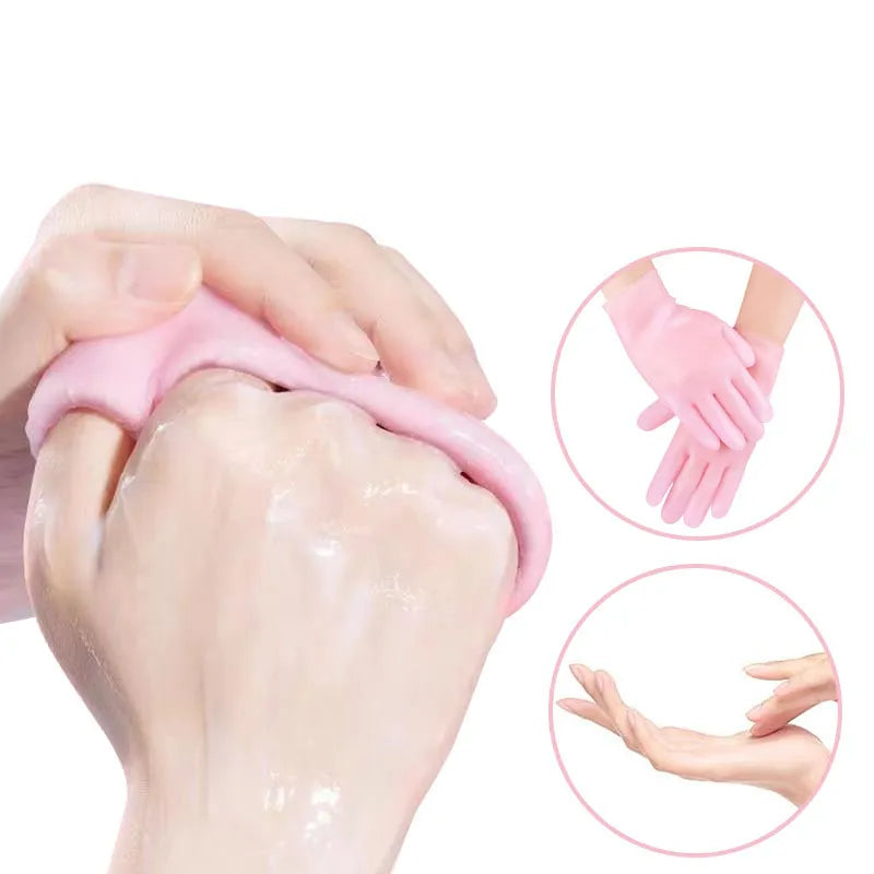 Silicone Gel Spa Socks & Gloves Set – Cracked Heel Repair & Moisturizing Care ✨