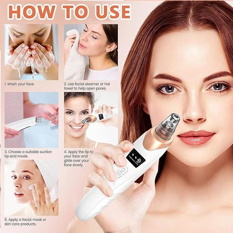 Electric Blackhead Remover Vacuum – Deep Pore Cleansing Facial Cleaner | Premium Quality
