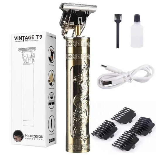 Vintage T9 Professional Cordless Hair & Beard Trimmer | Premium Quality