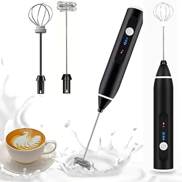 USB Rechargeable 2-in-1 Milk Frother & Coffee Beater
